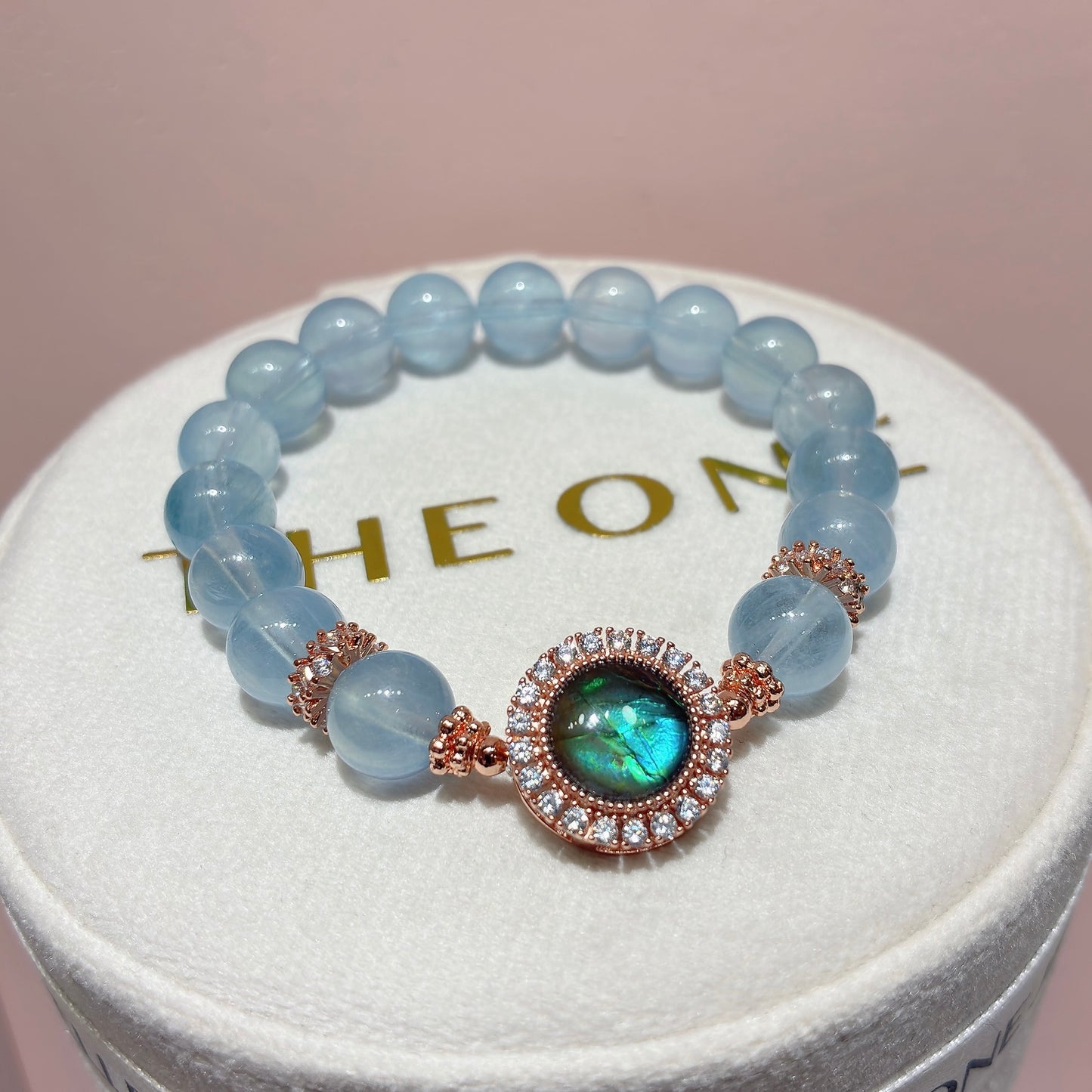 精品*海藍寶 x 斑彩石
