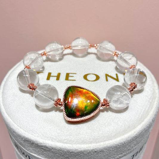 精品*白幽靈 x 斑彩石