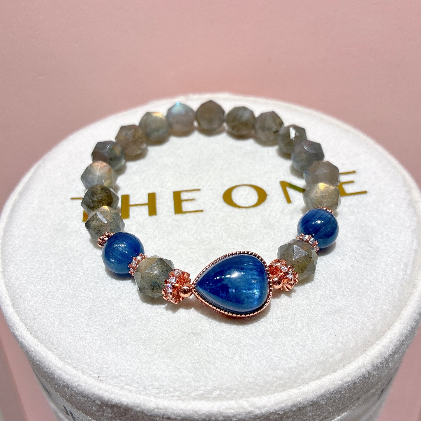 精品*拉長石 x 藍晶石