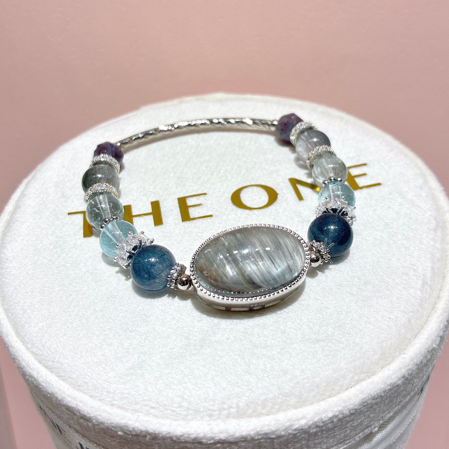 精品*藍鋼絲兔毛 x 灰藍兔毛