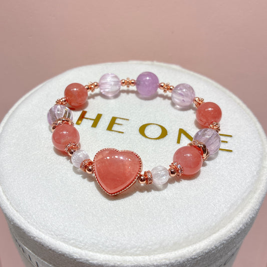 頂級*冰種紅紋石 x 紫鋰輝