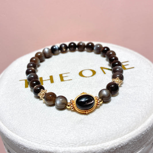 頂級*黑金太陽石 x 金運石