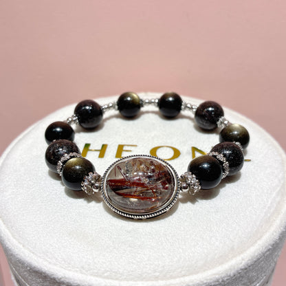 精品*黑銅鈦晶 x 金曜石