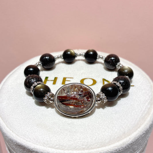 精品*黑銅鈦晶 x 金曜石