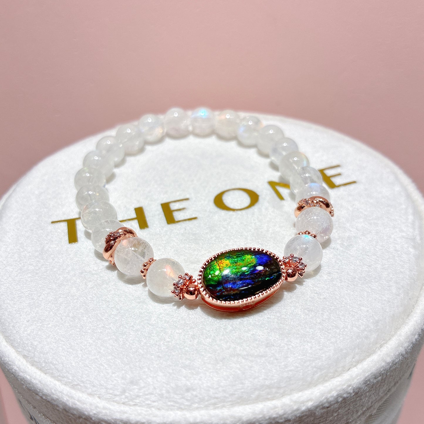 精品*馬島月亮石 x 斑彩石