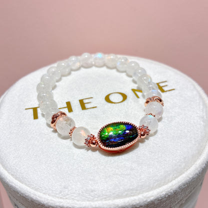 精品*馬島月亮石 x 斑彩石