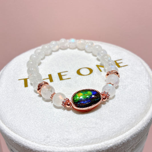 精品*馬島月亮石 x 斑彩石