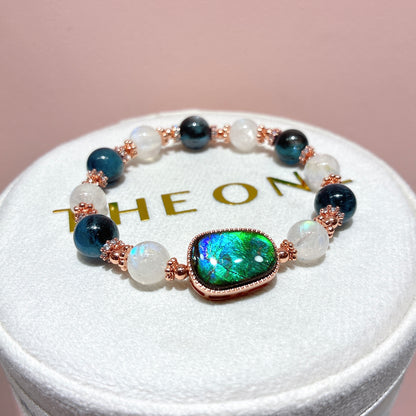 精品*魔鬼海藍寶 x 斑彩石