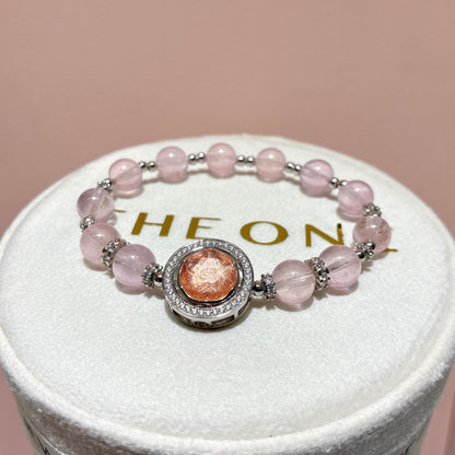 精品*冰種粉摩根石 x 天鐵