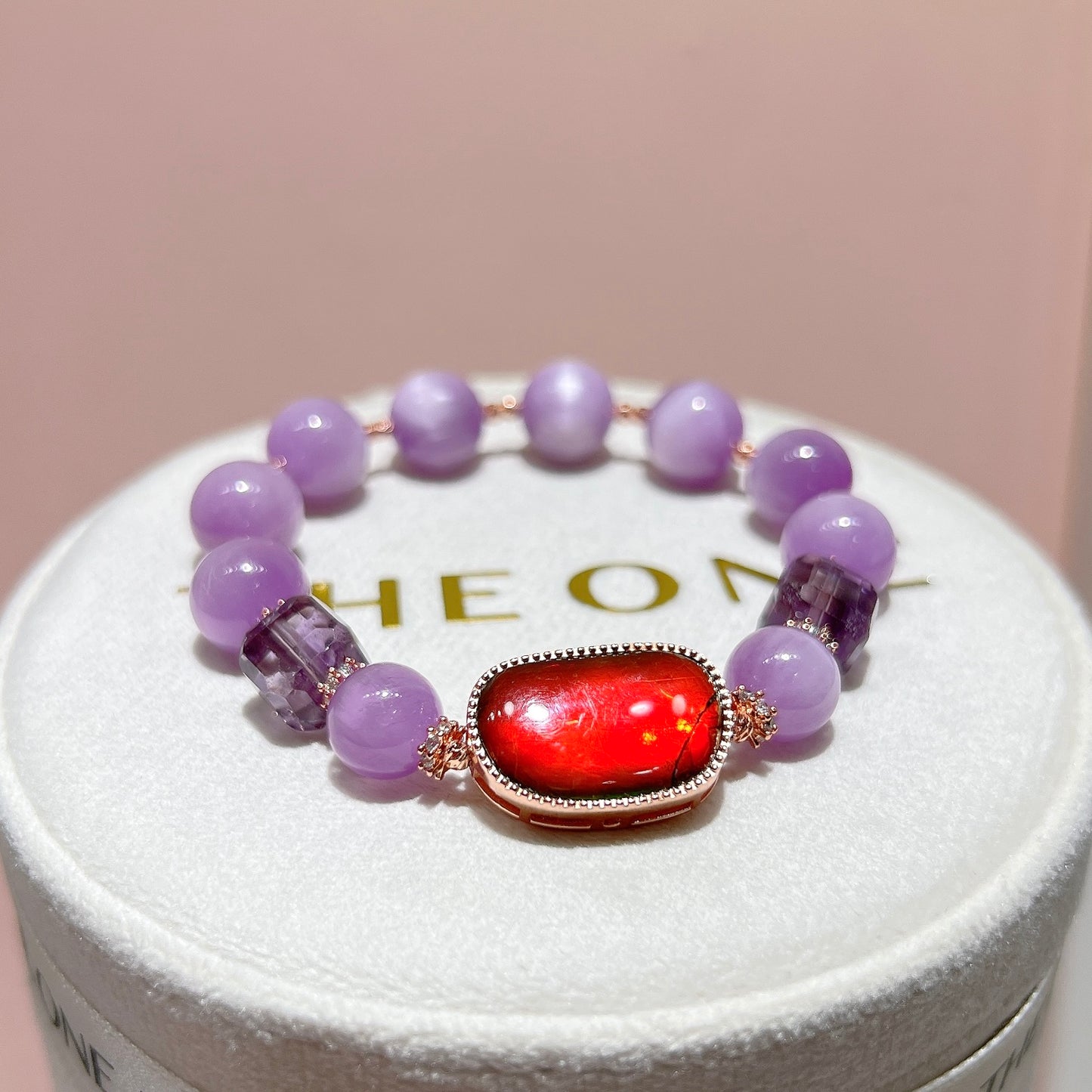 精品*紫鋰輝 x 斑彩石