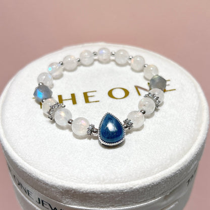 精品*馬島月亮石 x 藍晶石