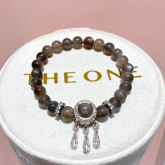 精品*黑金太陽石 x 銀曜石