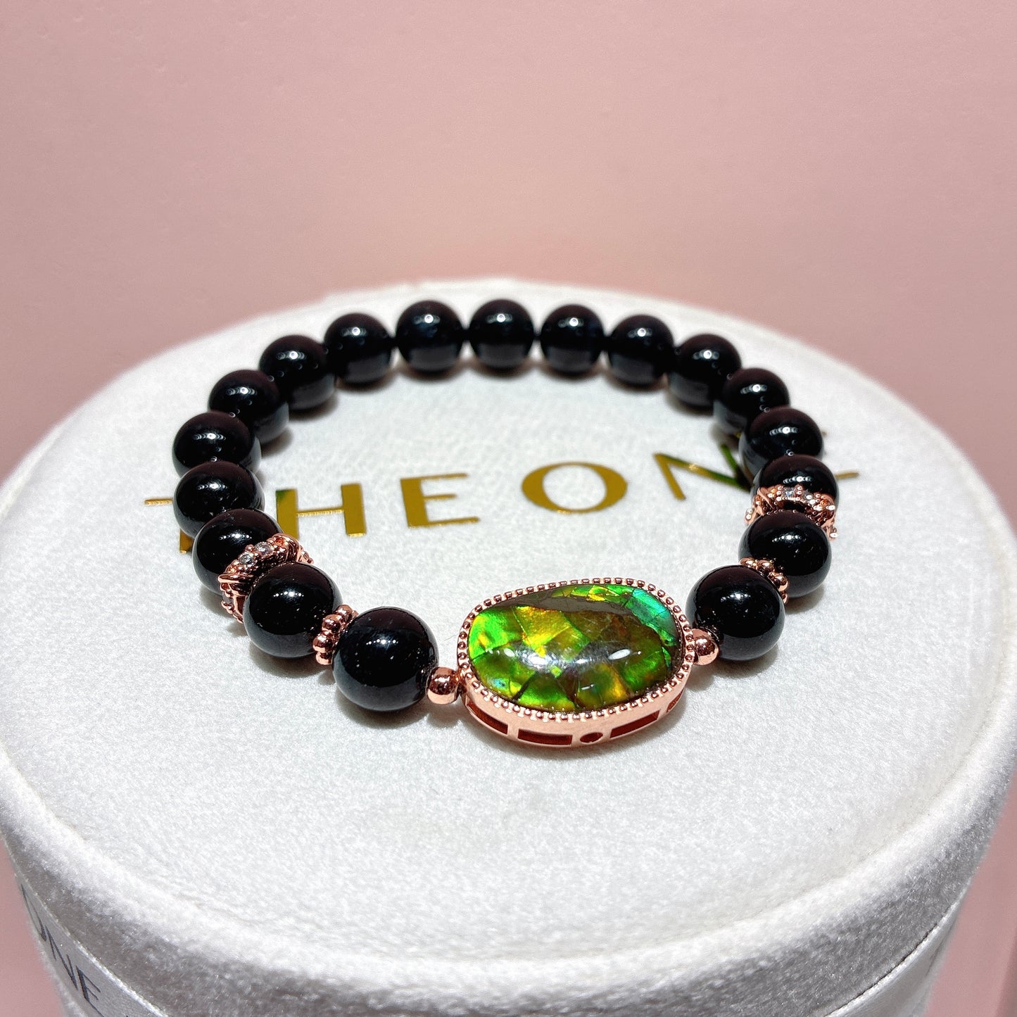 精品*黑碧璽 x 斑彩石