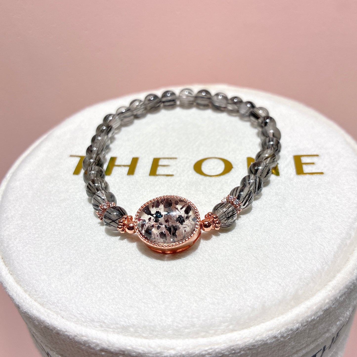 精品*黑順髮晶 x 黑雲母超級七