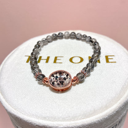 精品*黑順髮晶 x 黑雲母超級七