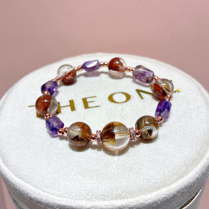 頂級*紅泥骸骨閃靈鑽 x 紫超級七