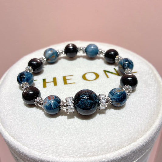 精品*藍彼得石x金運石