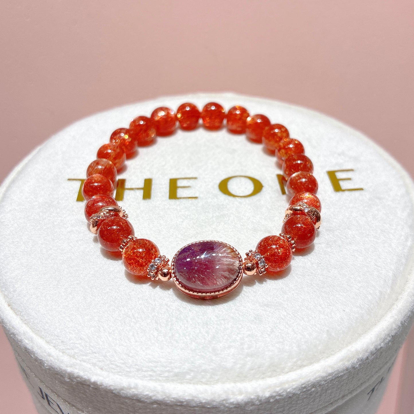 精品*金草莓太陽石 x 紫超級七