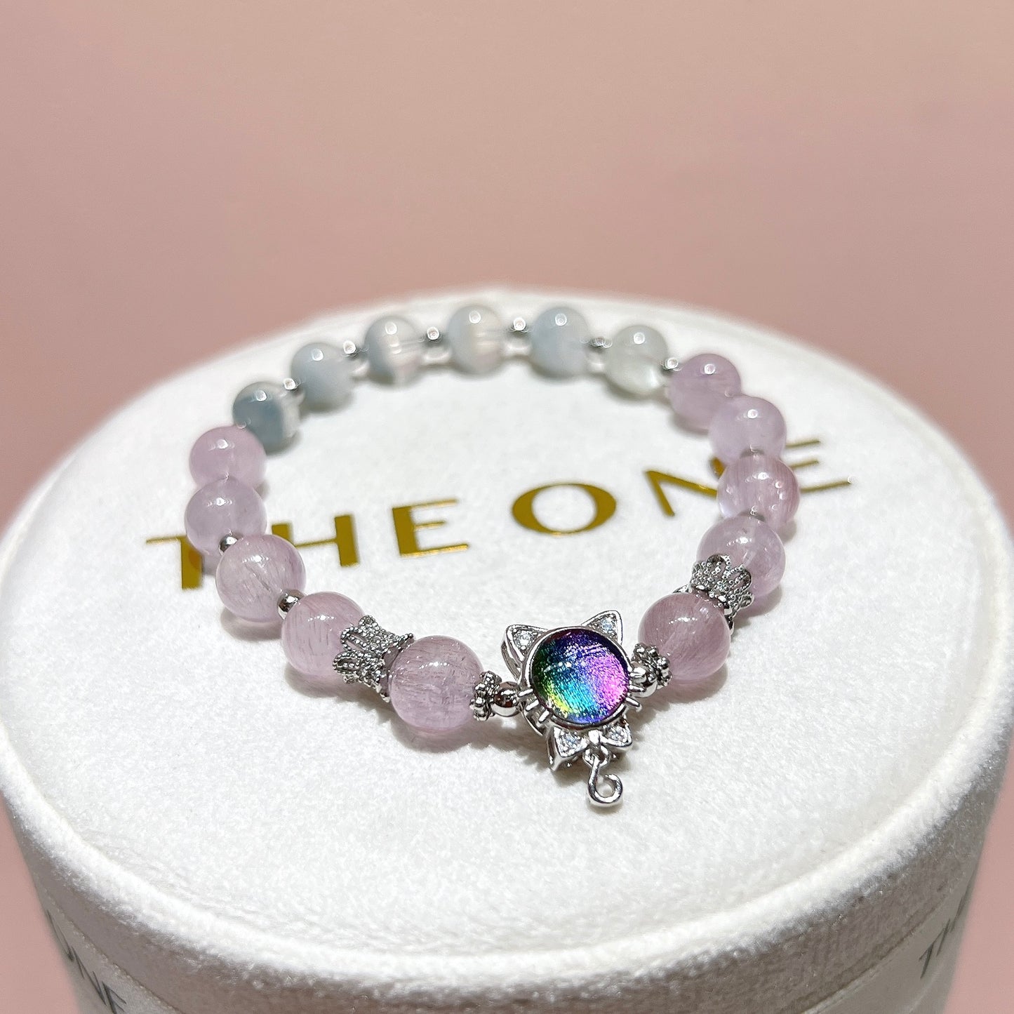 精品*粉超級七 x 灰藍兔毛