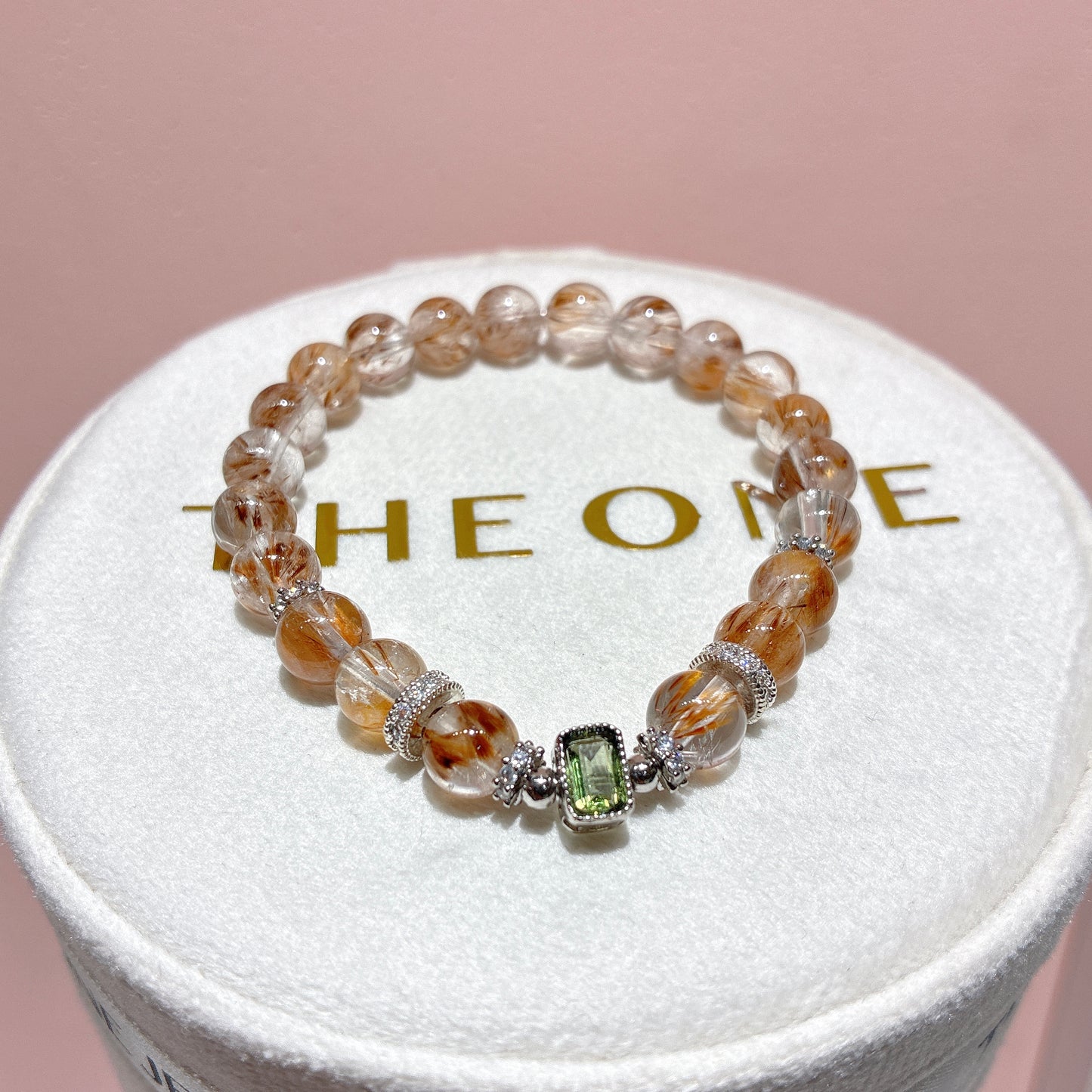 精品*羽毛鈦晶 x 綠隕石