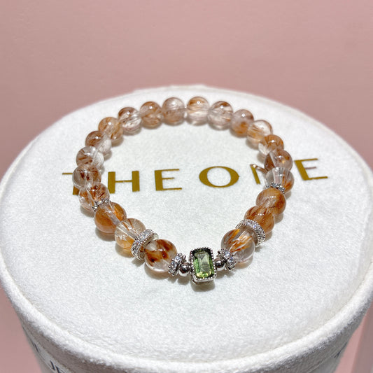 精品*羽毛鈦晶 x 綠隕石