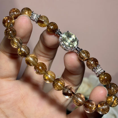 精品*金銅鈦晶 x 黃金隕石
