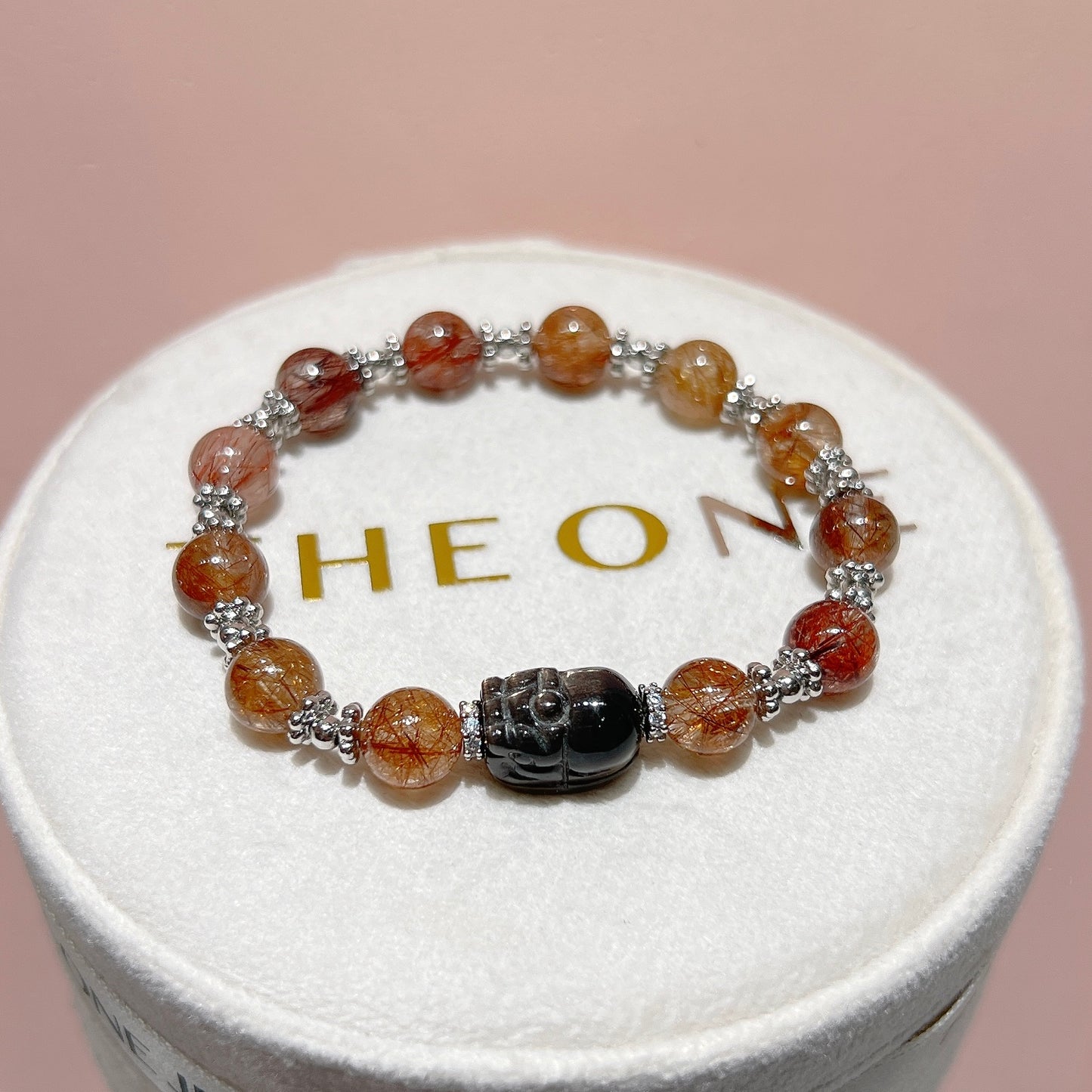 頂級*彩髮晶 x 黑金太陽貔貅