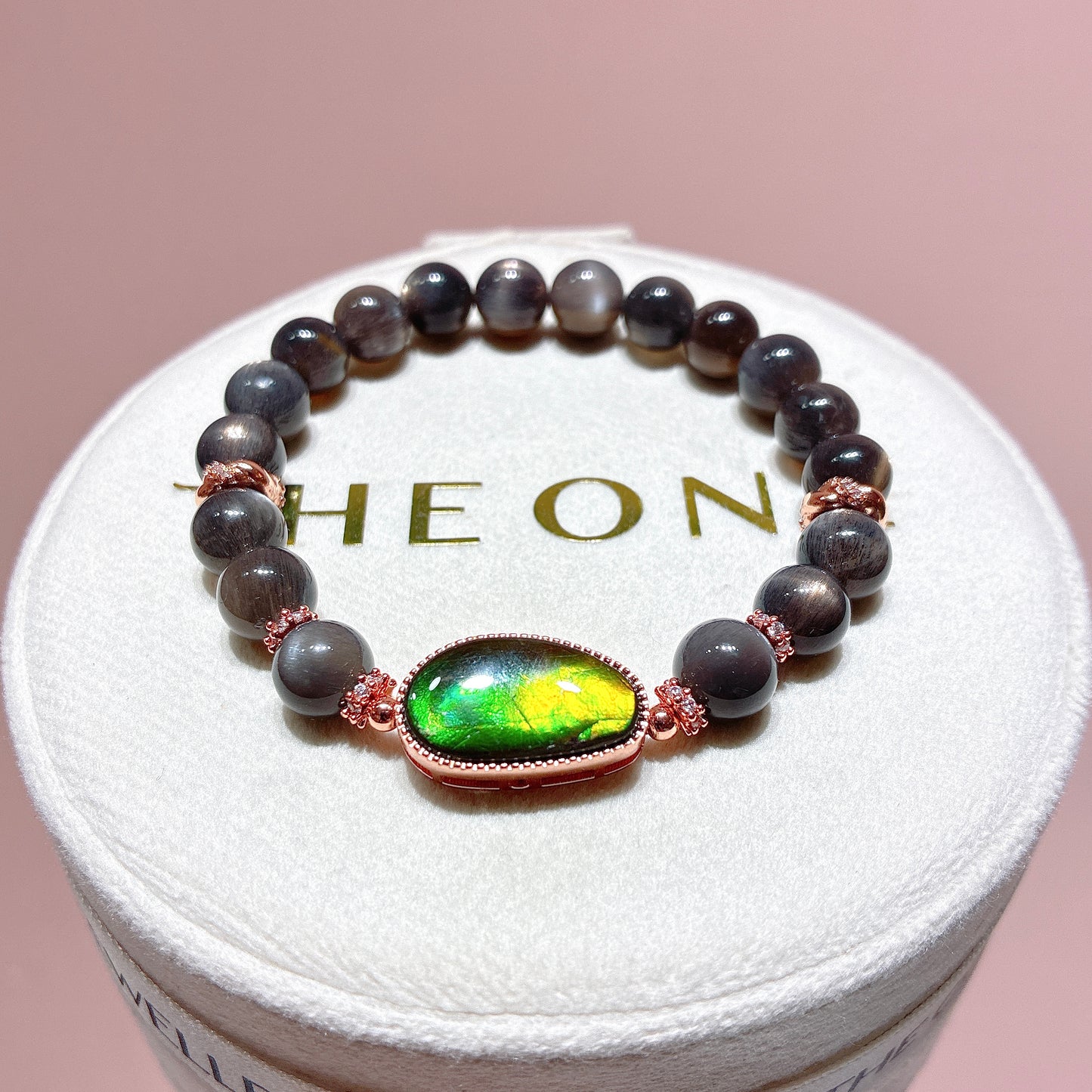 精品*黑金太陽石 x 斑彩石