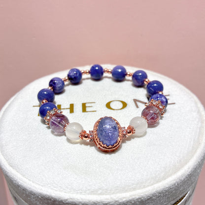 精品*紫龍晶 x 坦桑石