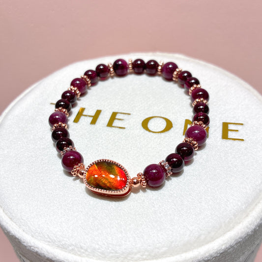 精品*紫牙烏 x 斑彩石