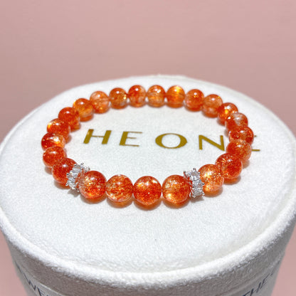 頂級*金草莓太陽石 7.8mm