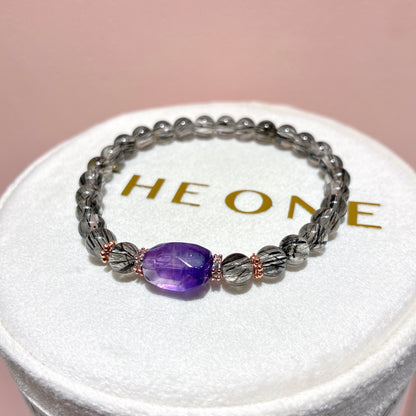 精品*黑順髮晶 x 紫超七