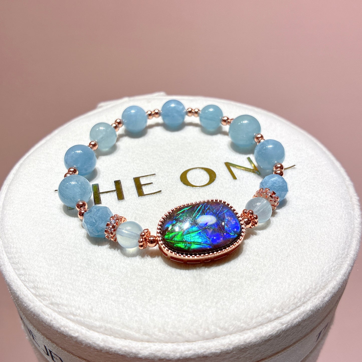 精品*海藍寶 x 斑彩石