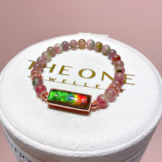 精品*西瓜碧璽 x 斑彩石
