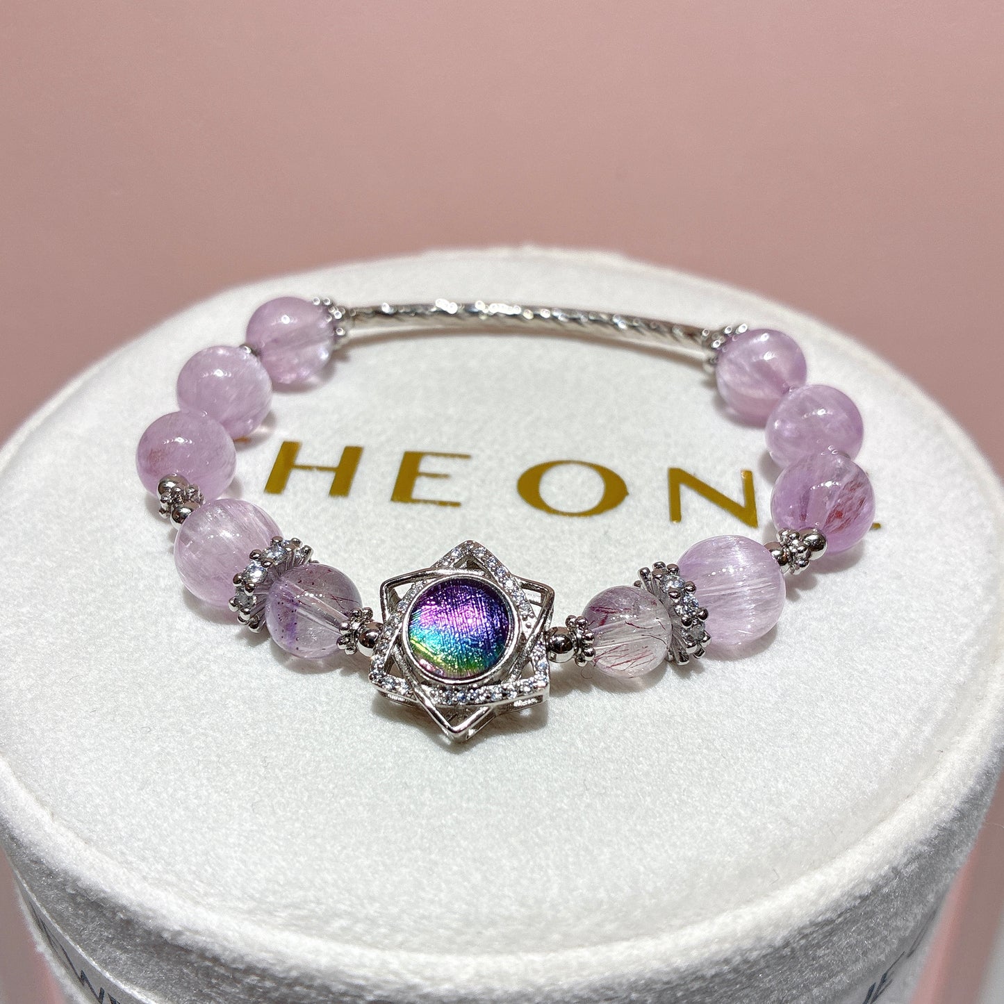 精品*冰種紫鋰輝 x 瑞典天鐵