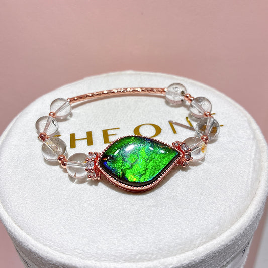 精品*油膽閃靈鑽 x 斑彩石