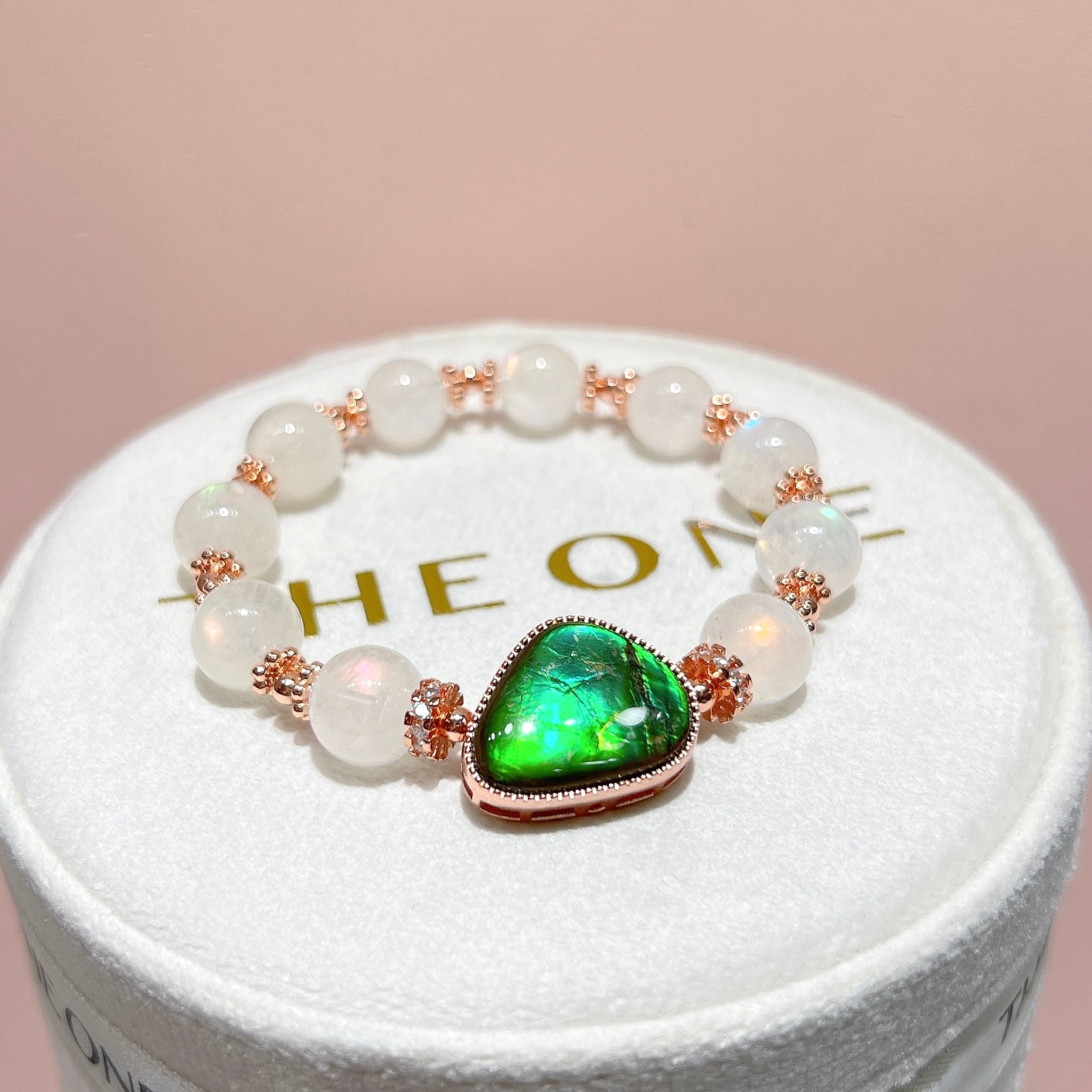 精品*馬島月亮石 x 斑彩石