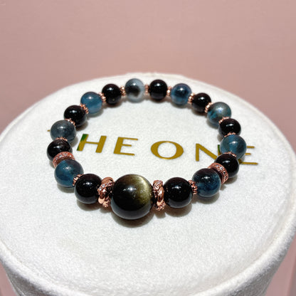 精品*魔鬼海藍寶 x 黑髮晶