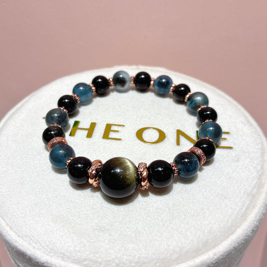 精品*魔鬼海藍寶 x 黑髮晶