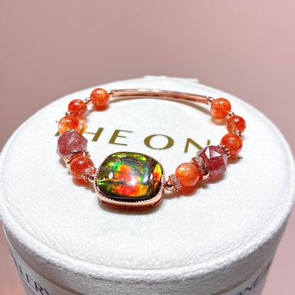 精品*金草莓太陽石 x 斑彩石
