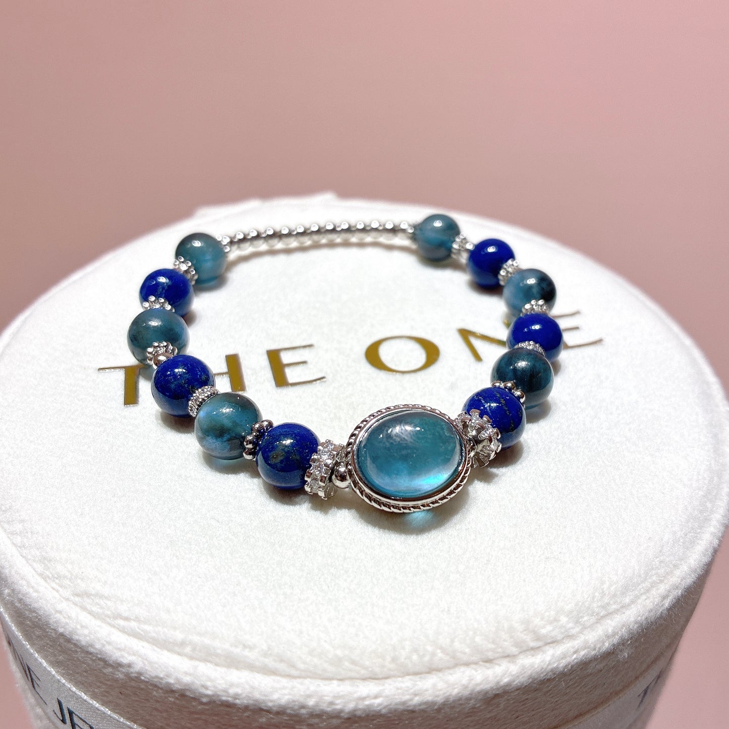 精品*魔鬼海藍寶 x 青金石