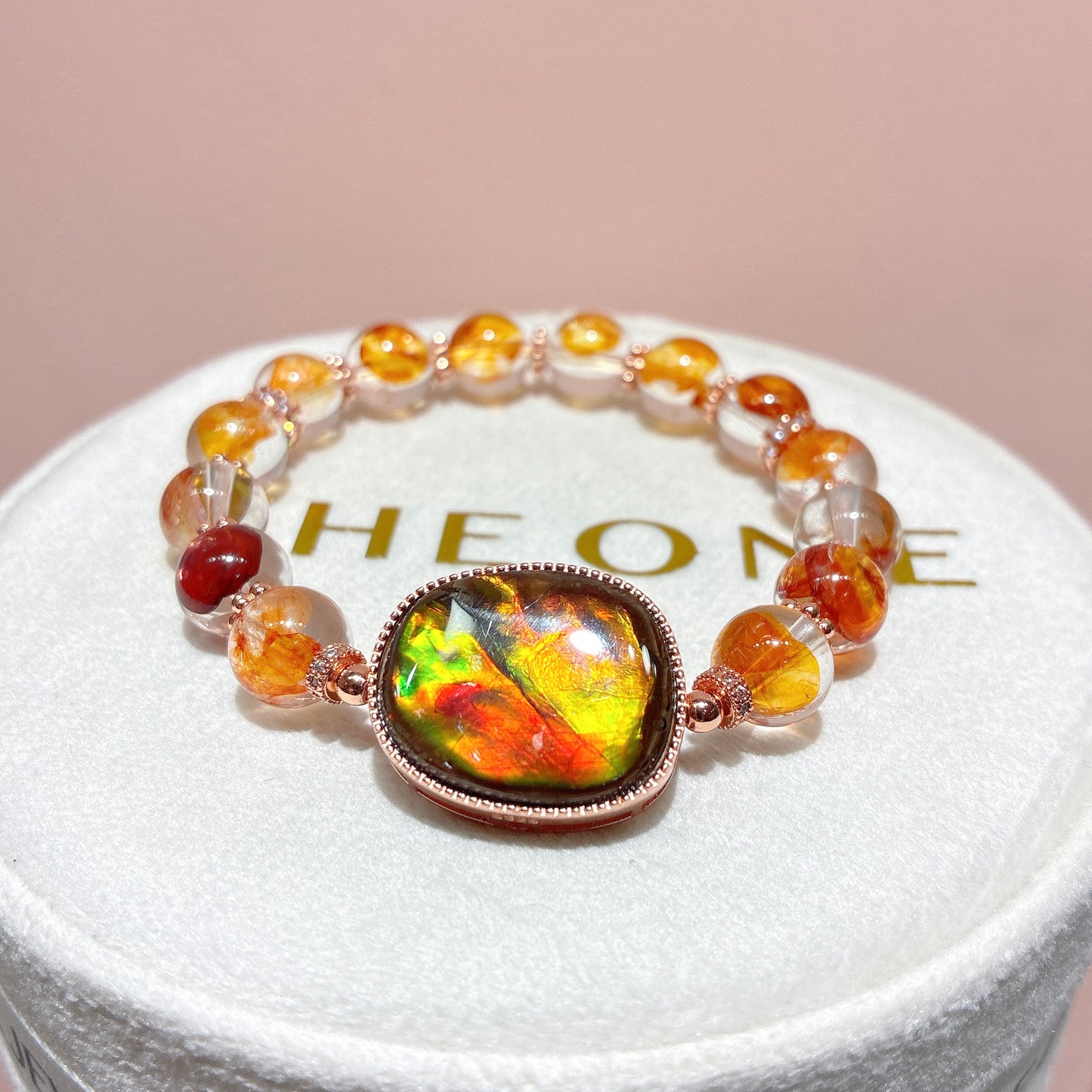 頂級* 膠花閃靈鑽 x 斑彩石