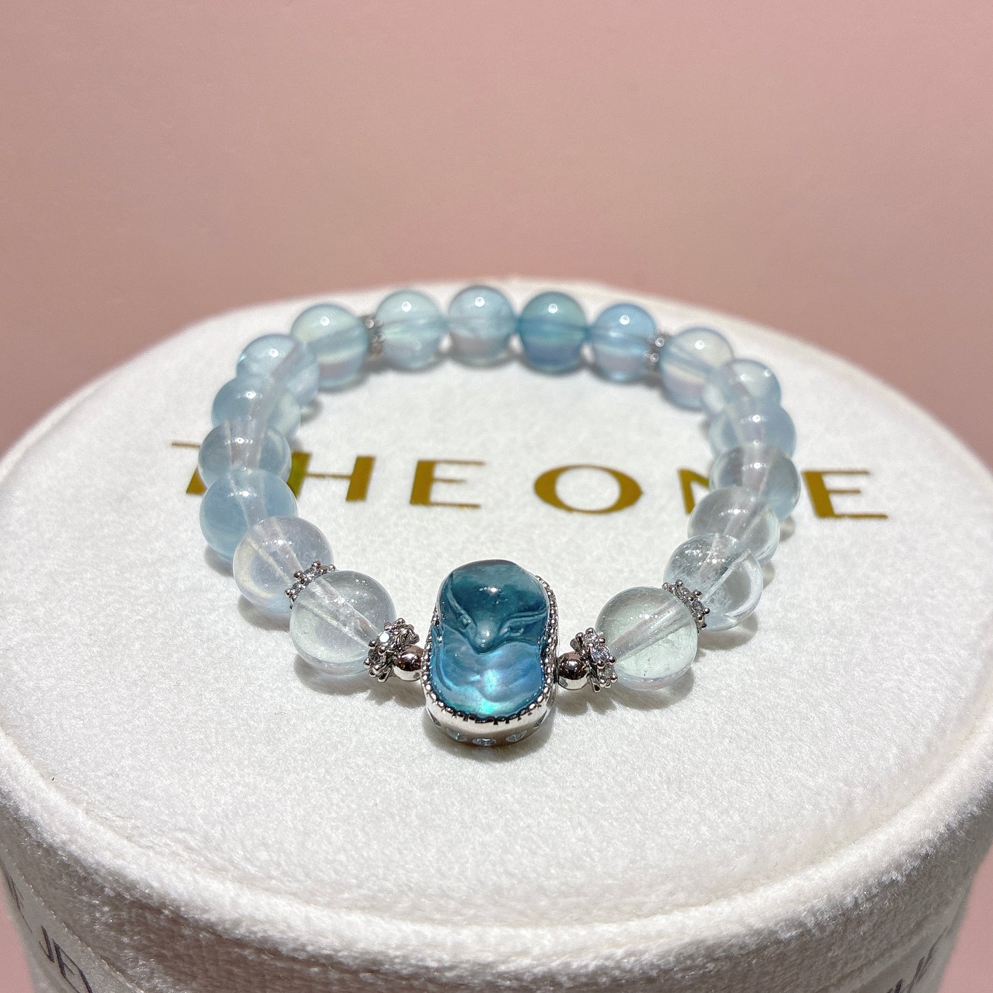 精品*冰種摩根石 x 海藍寶狐仙