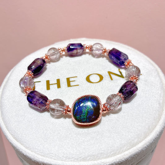 精品*紫超級七 x 斑彩石