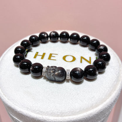 精品*金運石 x 黑金太陽貔貅