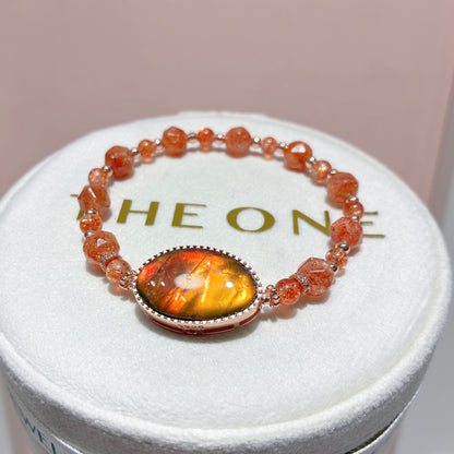 精品*金草莓太陽石 x 斑彩石