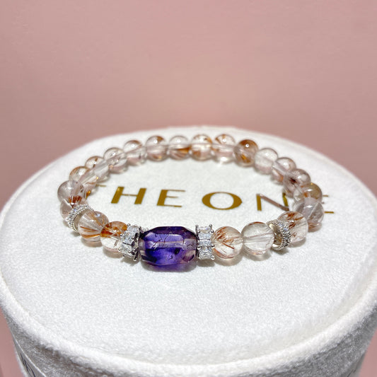 精品*羽毛鈦晶 x 紫超級七