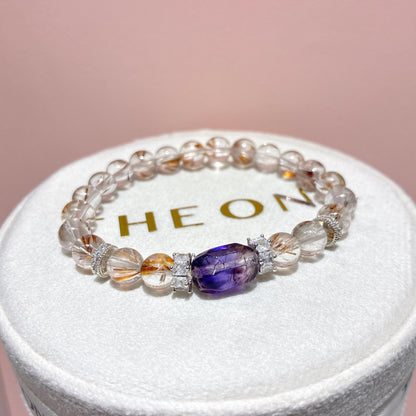 精品*羽毛鈦晶 x 紫超級七