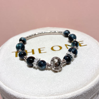 頂級*魔鬼海藍寶 x 銀鈦晶