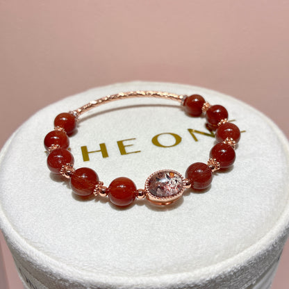 精品*巴西紅順髮晶 x 超級七